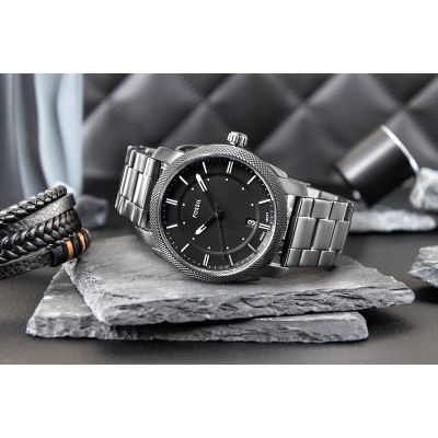 6. FOSSIL Machine Iron Grey Men's Watch FS4774 + BOX