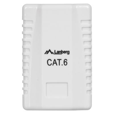 2. Lanberg OU6-0001-W surface-mounted socket (RJ-45; cat. 6; UTP; white)