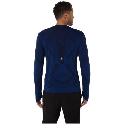 2. ASICS Road Seamless LS Top 2011D356-400 Navy Blue L