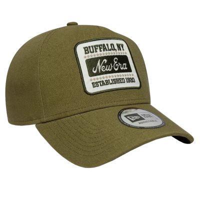 3. New Era Patch Line Cream 9FORTY E-Frame Adjustable Cap 60667686 Green OSFM