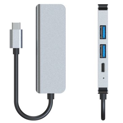 8. HUB Tech-Protect V2 4in1 USB-C - USB-A 3.0 / USB-A 2.0 / USB-C / HDMI - gray