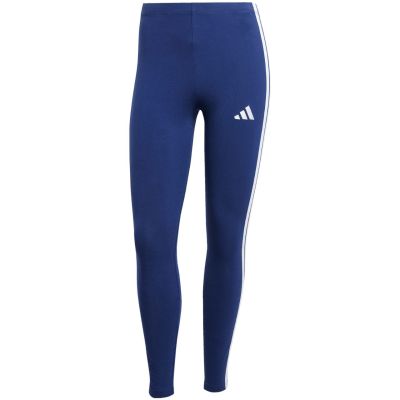 2. adidas Essentials 3-Stripes Cotton Women's Leggings Dark Blue JE0067