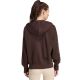 3. Women's adidas Seasonal Essentials Animal Print 3-Stripes Full-Zip Hooded Sweatshirt Brown KV9299
