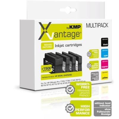 2. KMP 1747.4085 ink cartridge 4 pcs. Replacement Black, Cyan, Magenta, Yellow