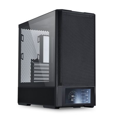 3. Lian Li LANCOOL 207 Digital PC Gehäuse, Midi-Tower, ATX, Tempered Glass, black