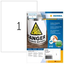 HERMA 9501 Self-Adhesive Labels Rectangle Permanent White 50 pcs.