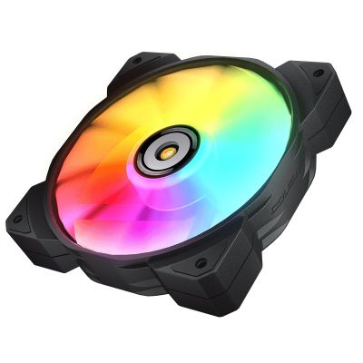 3. COUGAR CGR-CF-MHP12HB3-RGB Computer Case Air Cooler 12 cm Black, White 3 pcs.