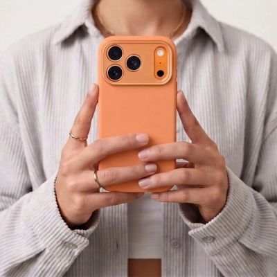 7. Tech-Protect Uniq MagSafe CC Case for iPhone 18 Pro Max / 17 Pro Max - Orange