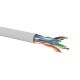 U/UTP cat. 6A network cable, twisted pair, LSOH, Dca 4x2x23 AWG, 10Gb/s, 10-year warranty, gray, 500m - Q-LANTEC