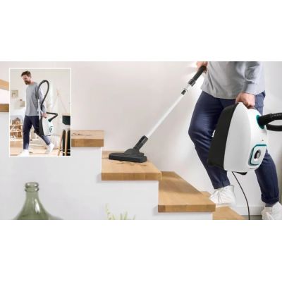 17. Bosch Series 4 BGB41HYG1H Bagged Vacuum Cleaner (600W; White)