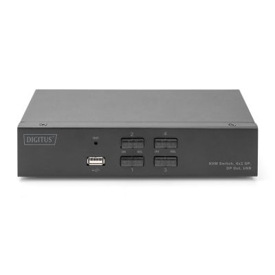 7. KVM switch, 4 ports, 4K 60Hz, 4xDP IN, 1xDP OUT, 2xUSB A, 2x Audio IN&OUT