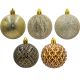 15. DECORATIVE PLASTIC BALL 6CM SET 35 PCS AMBER
