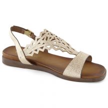 Sergio Leone W SK445 gold openwork flat sandals