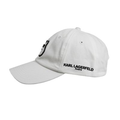 4. Karl Lagerfeld Paris Choupette Strapback Cap White – L5WH7944 wht