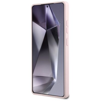 5. Karl Lagerfeld Silicone Double Heads And Circle MagSafe Samsung Galaxy S25 Ultra Case Pink