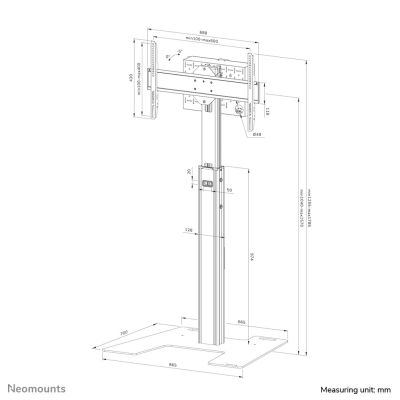 16. Neomounts FL45S-825BL1 TV mount 190.5 cm (75") Black