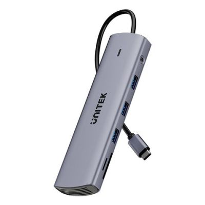 2. UNITEK D1113BGY01 Hubs and Concentrators 2 x USB 3.2 Gen 2 (3.1 Gen 2) Type-C 1000 Mbit/s Gray