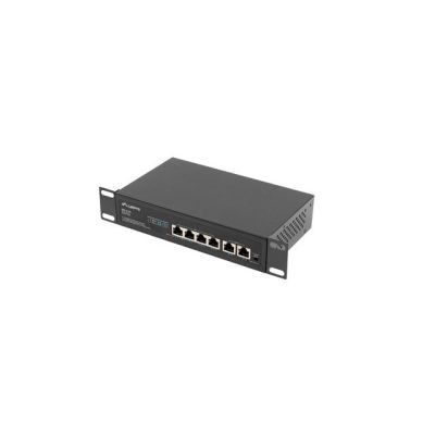 9. LANBERG SWITCH POE+ RACK 10"/19" (4X 100MB/S POE+, 2X 100MB/S) RSFE-4P-2FE-60