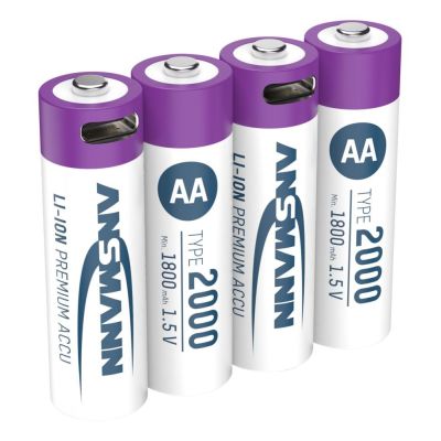 9. Ansmann 1312-0036 household battery Rechargeable AA battery Lithium-Ion (Li-Ion)