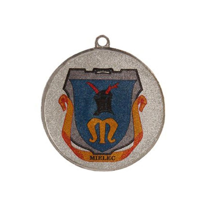4. Silver medal with space for a 25 mm emblem - steel medal with luxor jet print