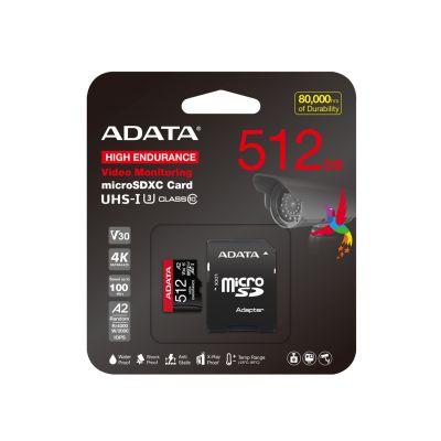 7. ADATA MicroSDXC 512 GB Class 10 UHS-I/U3 A2 V30