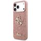 2. Guess Fixed Glitter Big 4G Case for iPhone 17 Pro Max - Pink