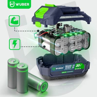 9. 20 V Cordless Blower, 160 km/h W04400 WUBER