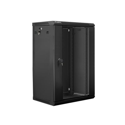 3. Lanberg WF01-6418-10B 18U wall-mounted cabinet in black