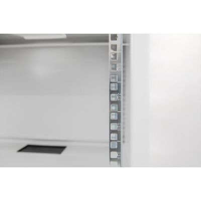 15. Digitus 19" 12U wall-mounted network cabinet 540x400, glass door, gray, undivided, unassembled, 60kg