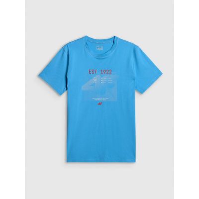 7. Men's regular printed T-shirt 4F 4FRSS26TTSHM4039-33S