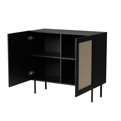 2. Jute chest of drawers 2D 100x39.5x90 black + calabria linoleum