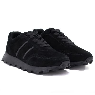 4. Leather platform sneakers black S.Barski
