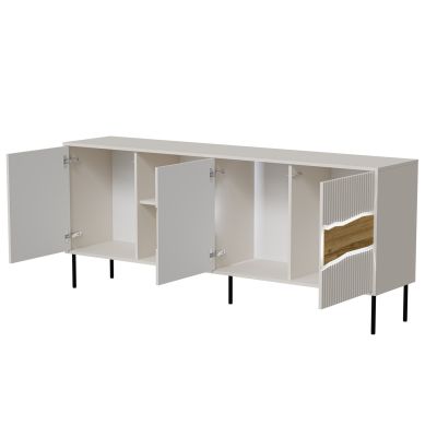 INSERTO 3D1W chest of drawers 190x40x80 cashmere + LED