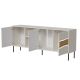 INSERTO 3D1W chest of drawers 190x40x80 cashmere + LED