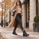 6. Vinceza 86444 Women’s Black Leather Ankle Boots