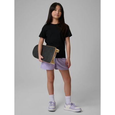 6. Girls' regular-fit plain T-shirt 4F 4FJRMM00TTSHF3553-20S