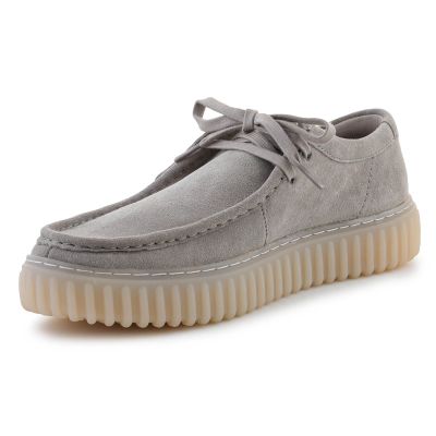 3. Clarks Torhill Lo 26182810 Light Gray Suede