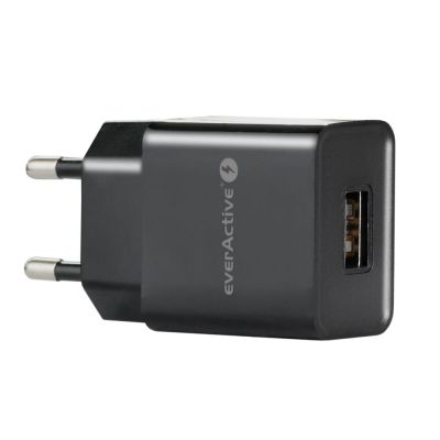 EVERACTIVE 1-PORT USB CHARGER, 1A, IQ SMART CHARGING TECHNOLOGY - CHARGES DEVICES WITH THEIR MAXIMUM CURRENT SC100B