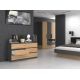 5. Chest of drawers M6 140 138x40xH77 anthracite/artisan