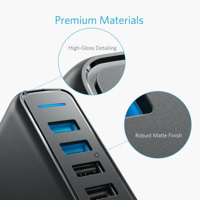 8. Anker PowerPort Speed 5 A2054L11 63W Quick Charge 3.0 USB charger
