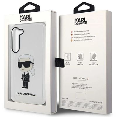 8. Karl Lagerfeld KLHCS23SHNIKTCT S23 S911 transparent hardcase Ikonik Karl Lagerfeld