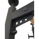 32. GYMNASTIC WOODEN AND METAL EXTENSION WALL BAR WITH METAL HANDLE IN OAK COLOUR BENCHK 511