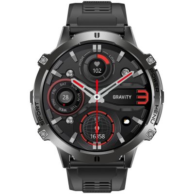 5. Smartwatch Gravity Black Strap + Bracelet GT42-1