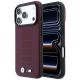 BMW M Blue Perfo Metal Logo MagSafe Case for iPhone 18 Pro Max / 17 Pro Max - Burgundy
