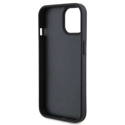 7. Ferrari Quilted Metal Logo case for iPhone 15 - black