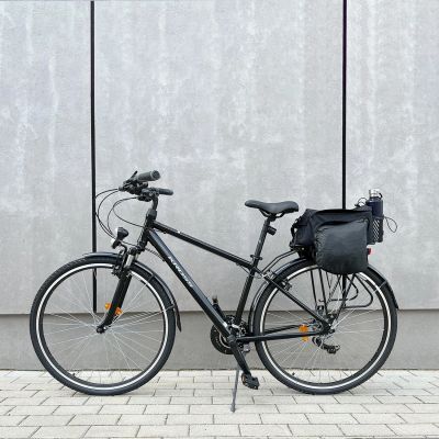 20. Wozinsky Bike Pannier Rack Bag with Shoulder Strap 9L (Rain Cover Included) Black (WBB22BK)