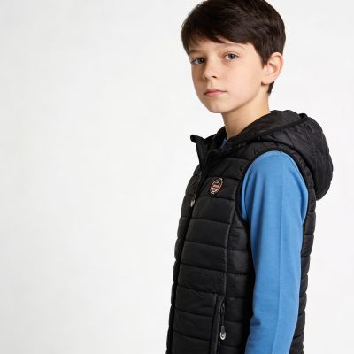5. Geographical Norway Vatika Hood EO 233 Jr WW2008E/GNO-Black vest
