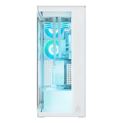 2. Arctic Xtender Weiß Transparentes Glasfenster window with GPU mount