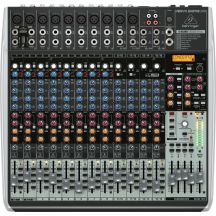 Behringer QX2442USB audio mixer 24 channels.