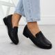 5. Women’s Black Leather Loafers Sergio Leone MK25112-S